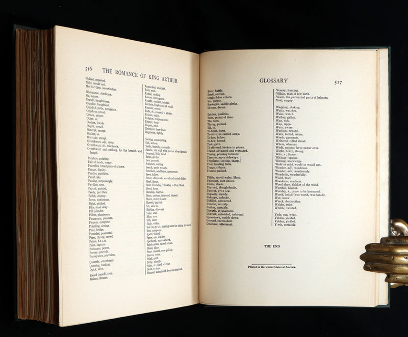 1917 Rare First Edition - Romance of King Arthur, illustrated by Arthur Rackham