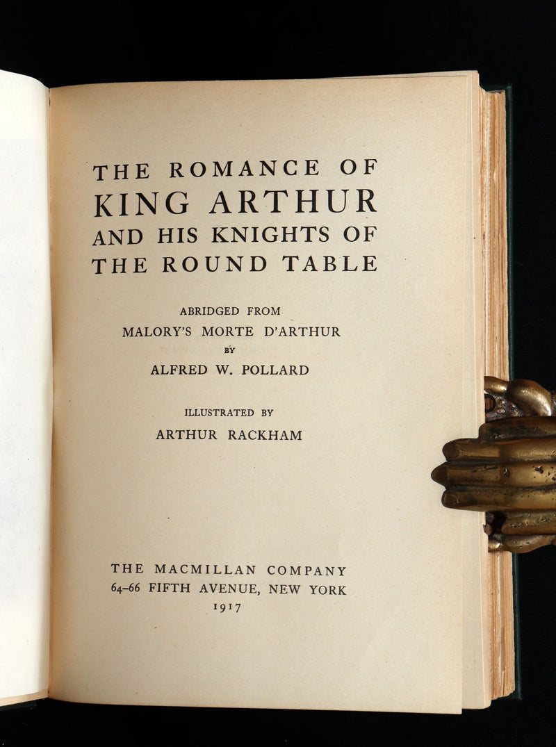 1917 Rare First Edition - Romance of King Arthur, illustrated by Arthur Rackham