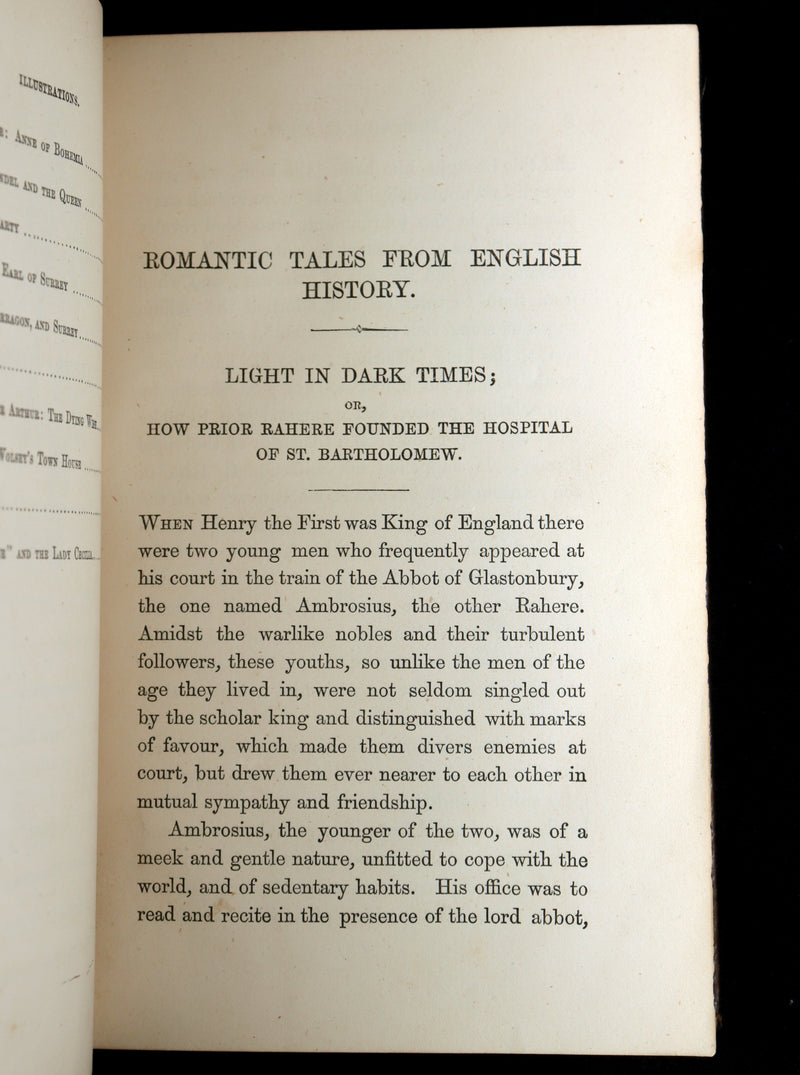 1871 Scarce Book - Romantic Tales from English History by May Beverley