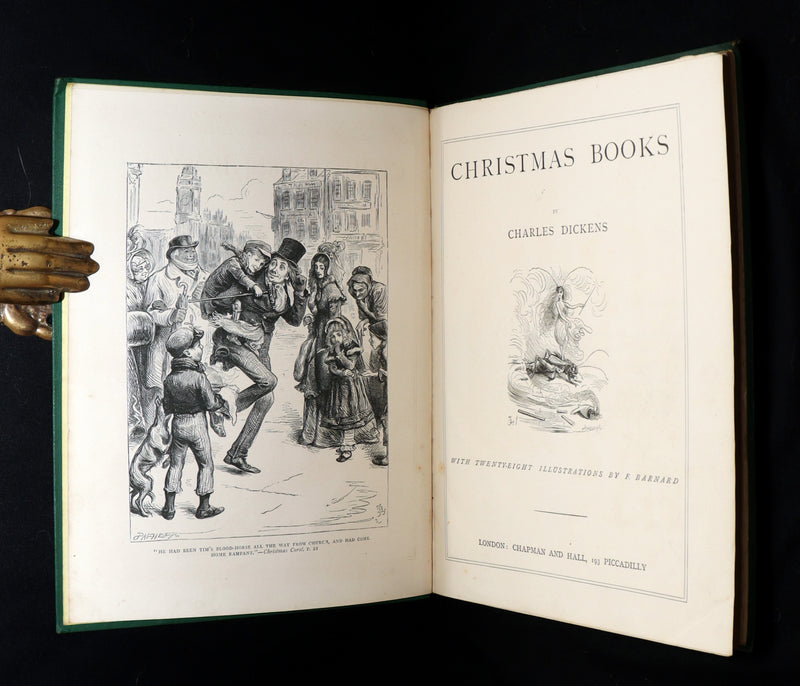 1876 Rare Book - Christmas Books (A Christmas Carol, etc.) by Charles Dickens