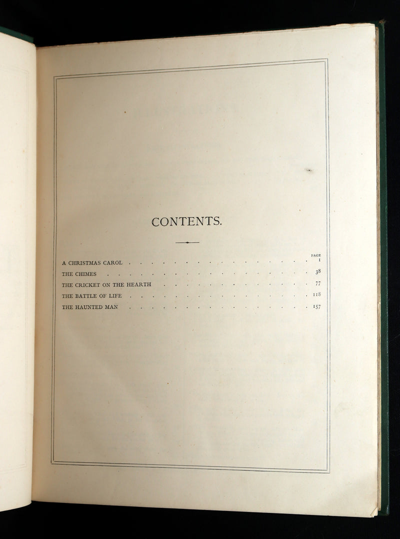 1876 Rare Book - Christmas Books (A Christmas Carol, etc.) by Charles Dickens