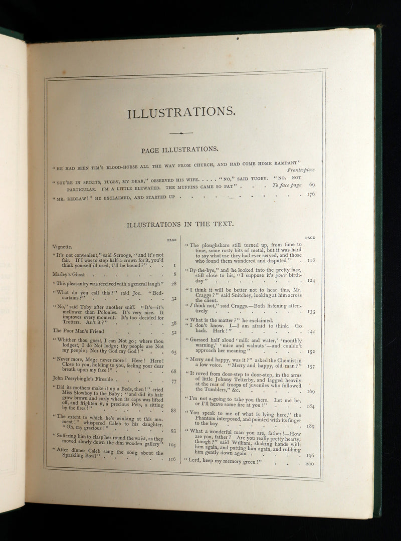 1876 Rare Book - Christmas Books (A Christmas Carol, etc.) by Charles Dickens