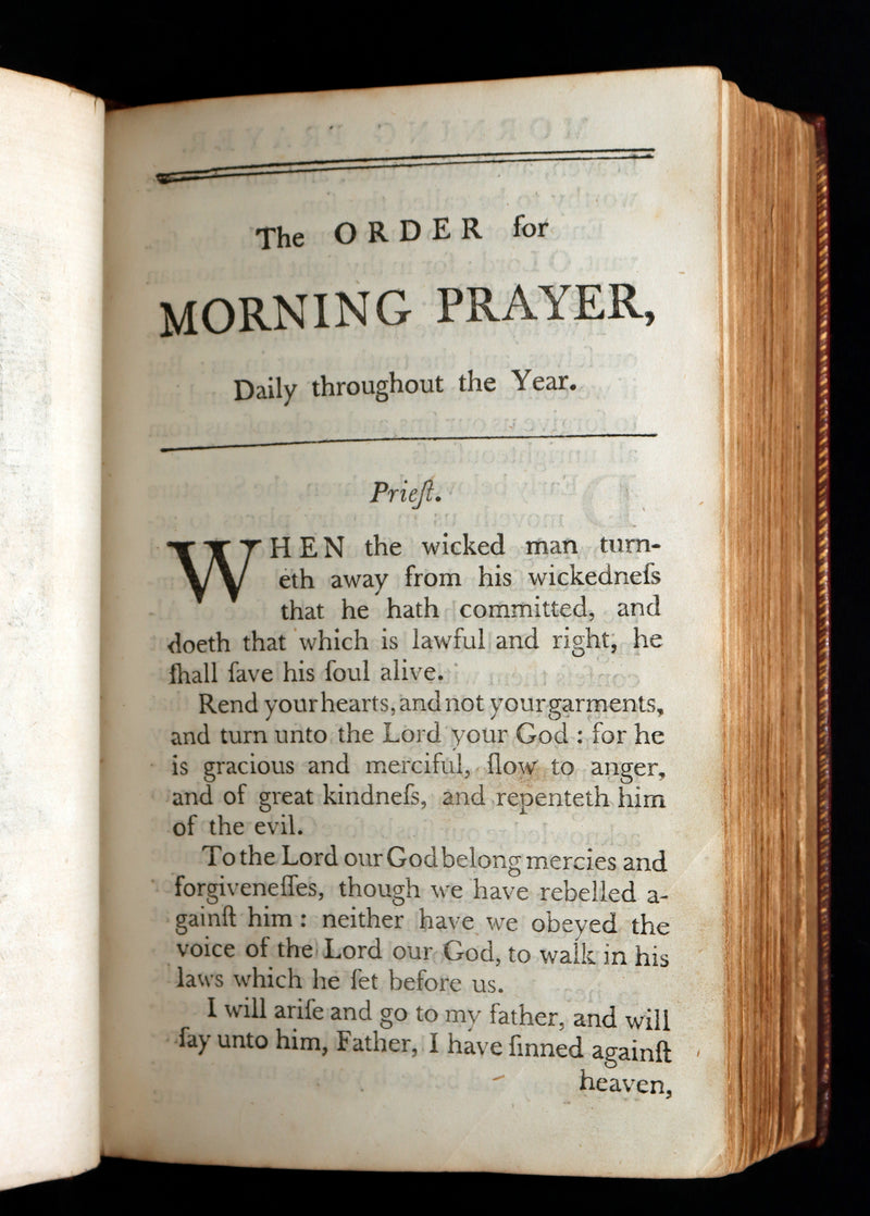 1781 Rare Book - The Book of Common Prayer, The Whole Book of Psalms Illustrated
