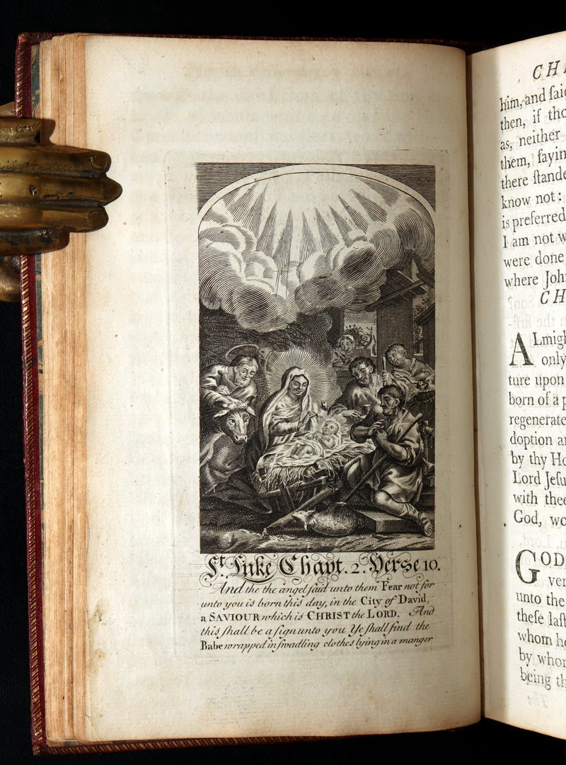 1781 Rare Book - The Book of Common Prayer, The Whole Book of Psalms Illustrated