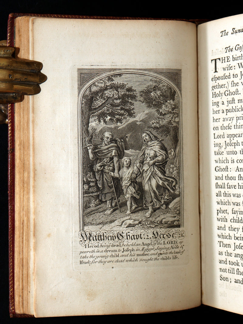 1781 Rare Book - The Book of Common Prayer, The Whole Book of Psalms Illustrated