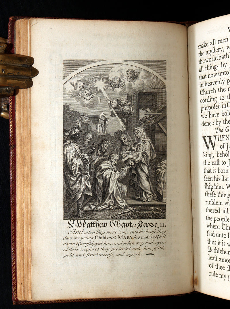 1781 Rare Book - The Book of Common Prayer, The Whole Book of Psalms Illustrated