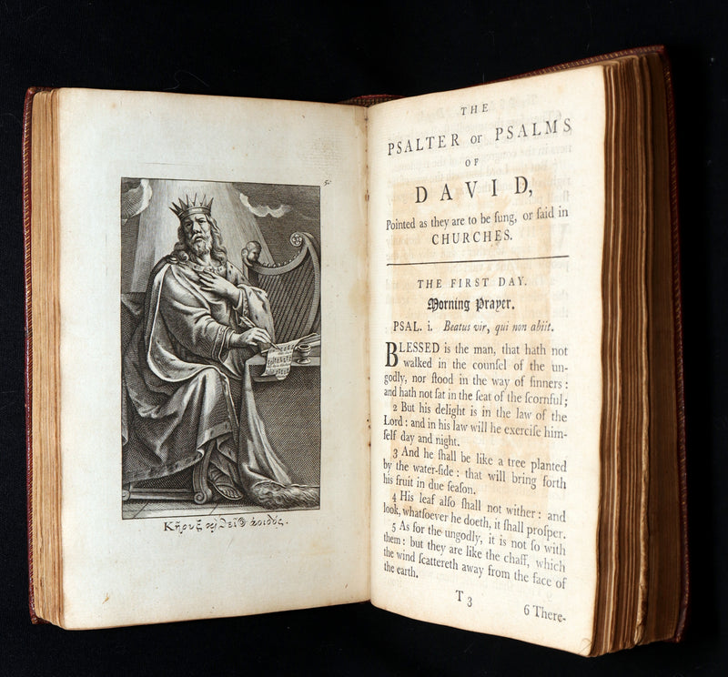 1781 Rare Book - The Book of Common Prayer, The Whole Book of Psalms Illustrated