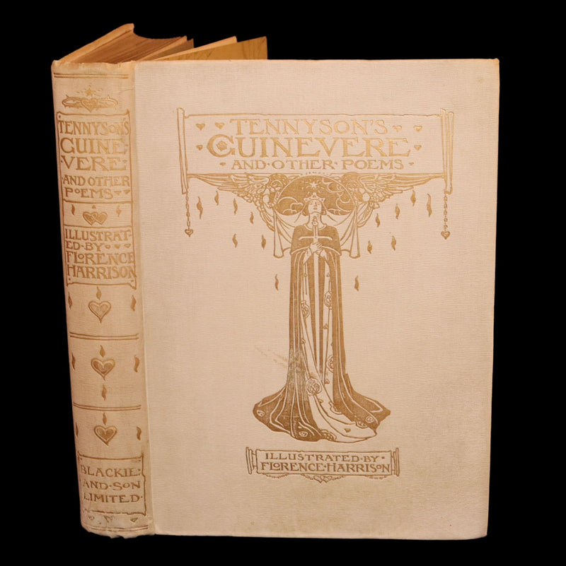 1912 Rare First Edition - Tennyson Guinevere by Pre-Raphaelite Florence Harrison