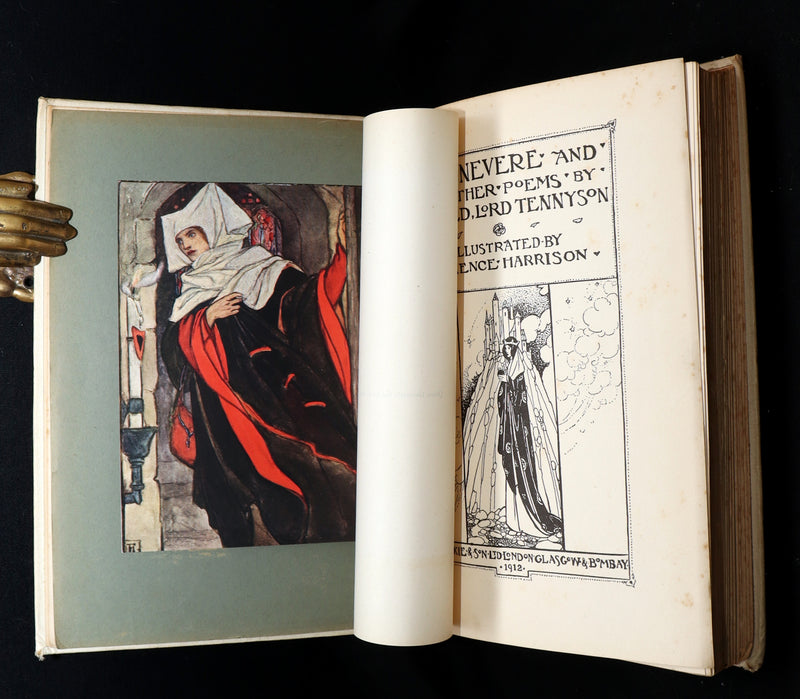 1912 Rare First Edition - Tennyson Guinevere by Pre-Raphaelite Florence Harrison