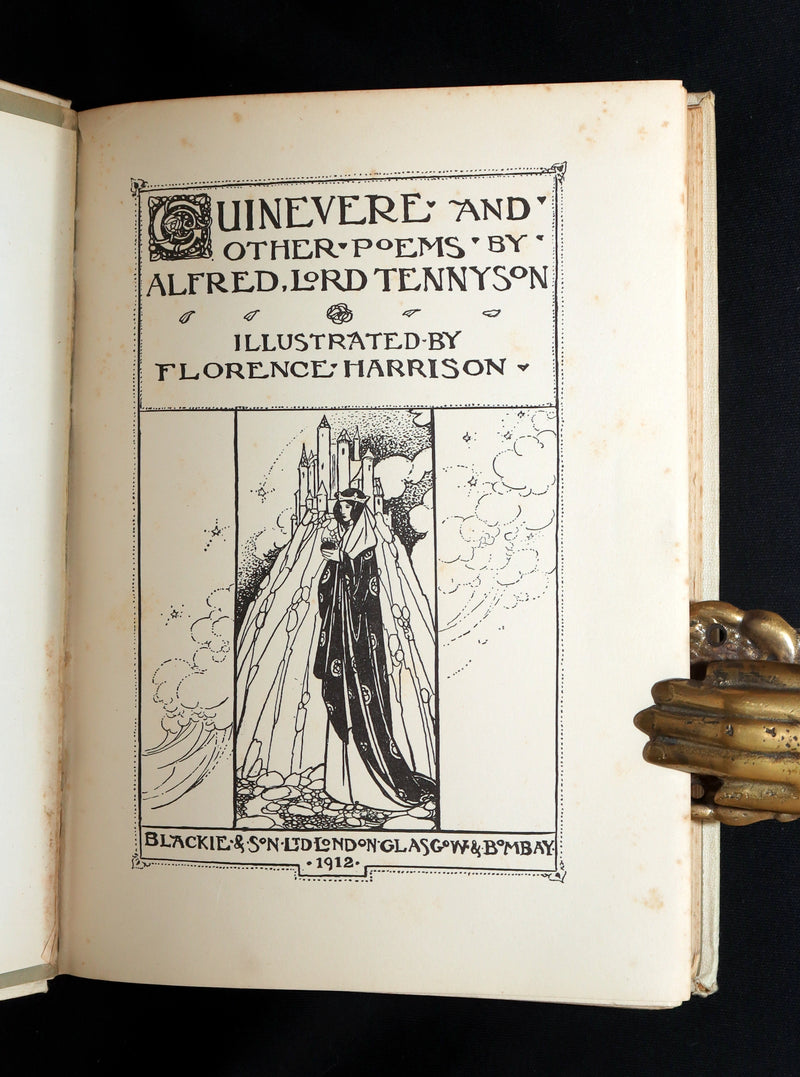 1912 Rare First Edition - Tennyson Guinevere by Pre-Raphaelite Florence Harrison