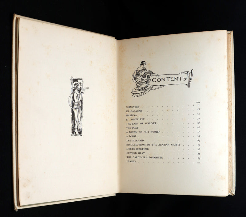 1912 Rare First Edition - Tennyson Guinevere by Pre-Raphaelite Florence Harrison
