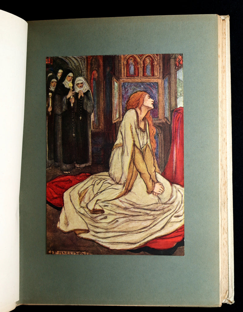 1912 Rare First Edition - Tennyson Guinevere by Pre-Raphaelite Florence Harrison