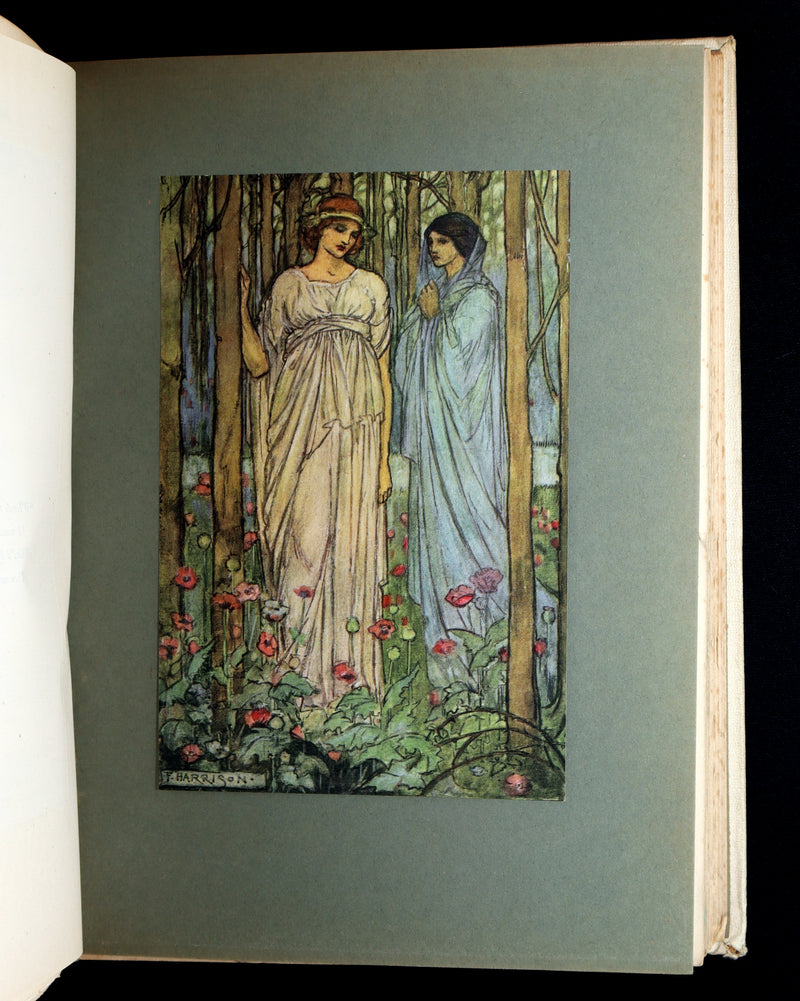1912 Rare First Edition - Tennyson Guinevere by Pre-Raphaelite Florence Harrison