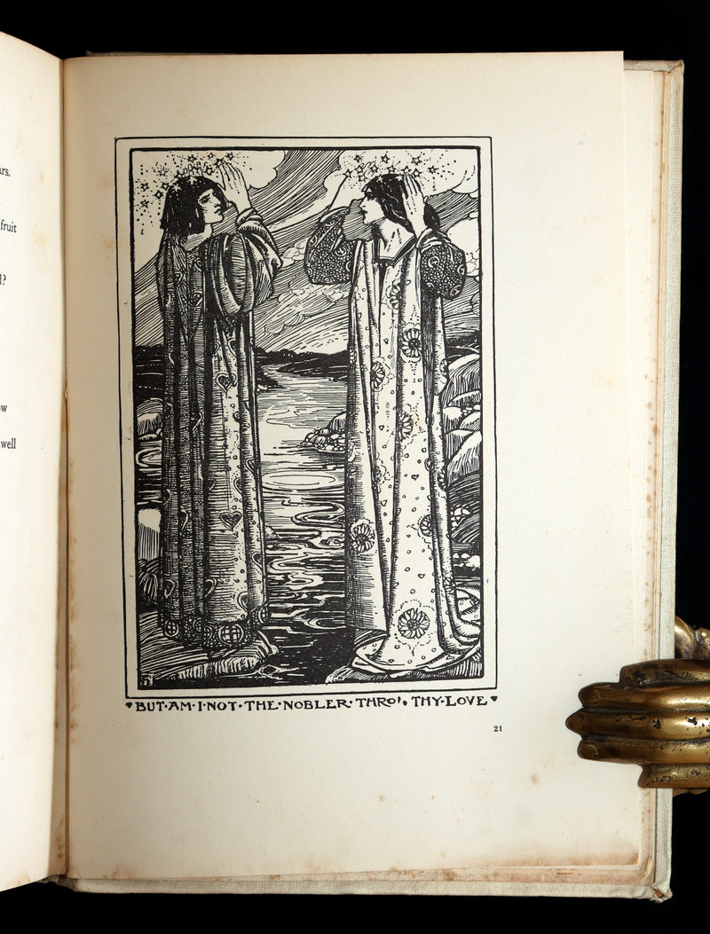 1912 Rare First Edition - Tennyson Guinevere by Pre-Raphaelite Florence Harrison