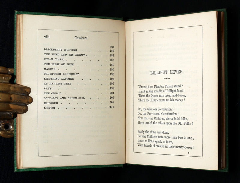 1867 Scarce First Edition - Lilliput Levee, poems of Childhood. Illustrated
