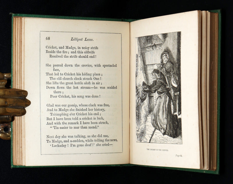 1867 Scarce First Edition - Lilliput Levee, poems of Childhood. Illustrated