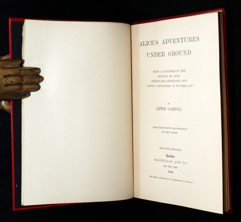 1886 Rare 1stED - Alice's Adventures Under Ground illustrated by Lewis Carroll