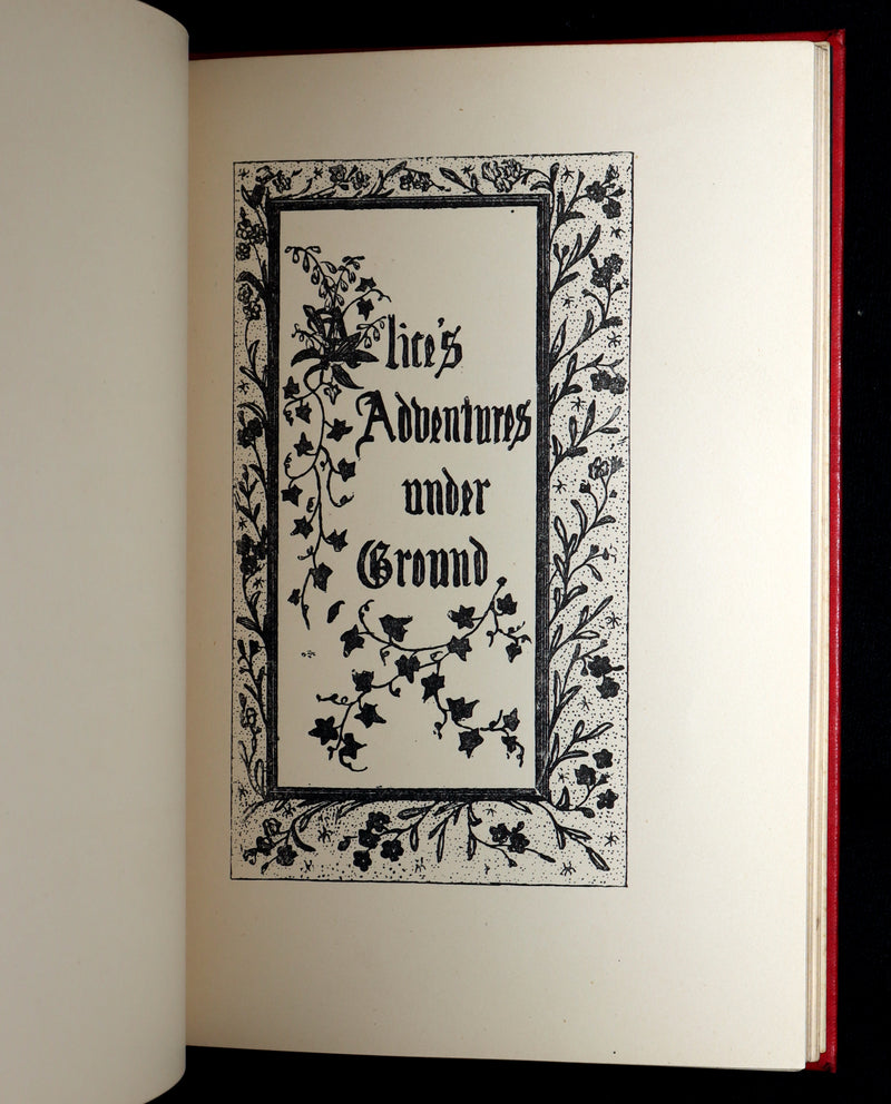 1886 Rare 1stED - Alice's Adventures Under Ground illustrated by Lewis Carroll