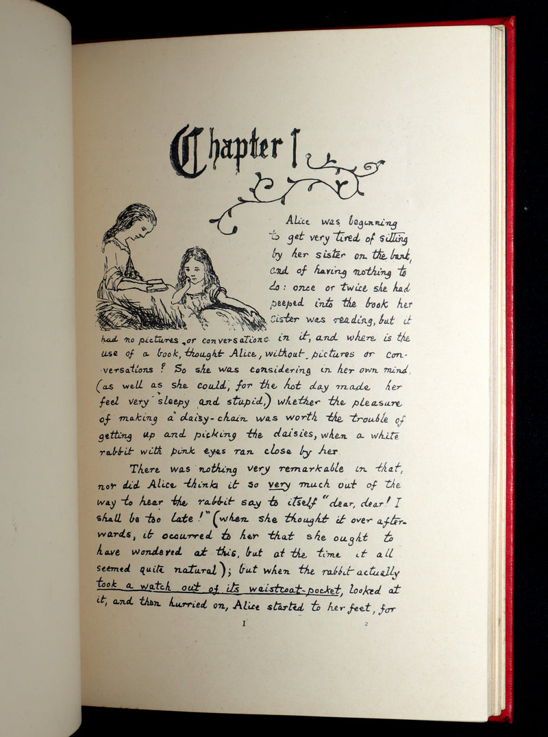 1886 Rare 1stED - Alice's Adventures Under Ground illustrated by Lewis Carroll
