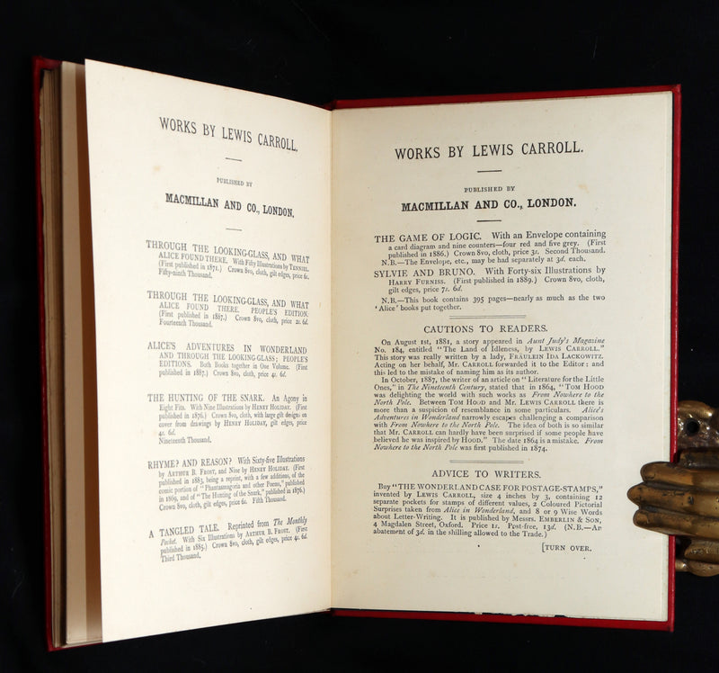 1886 Rare 1stED - Alice's Adventures Under Ground illustrated by Lewis Carroll