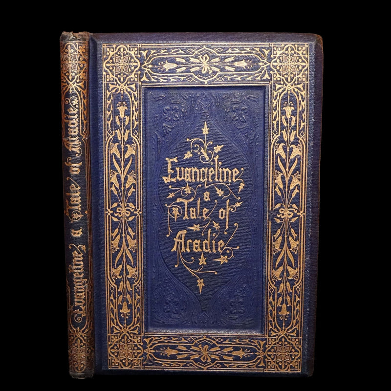 1854 Rare Victorian Book - Evangeline, A tale of Acadie by Longfellow