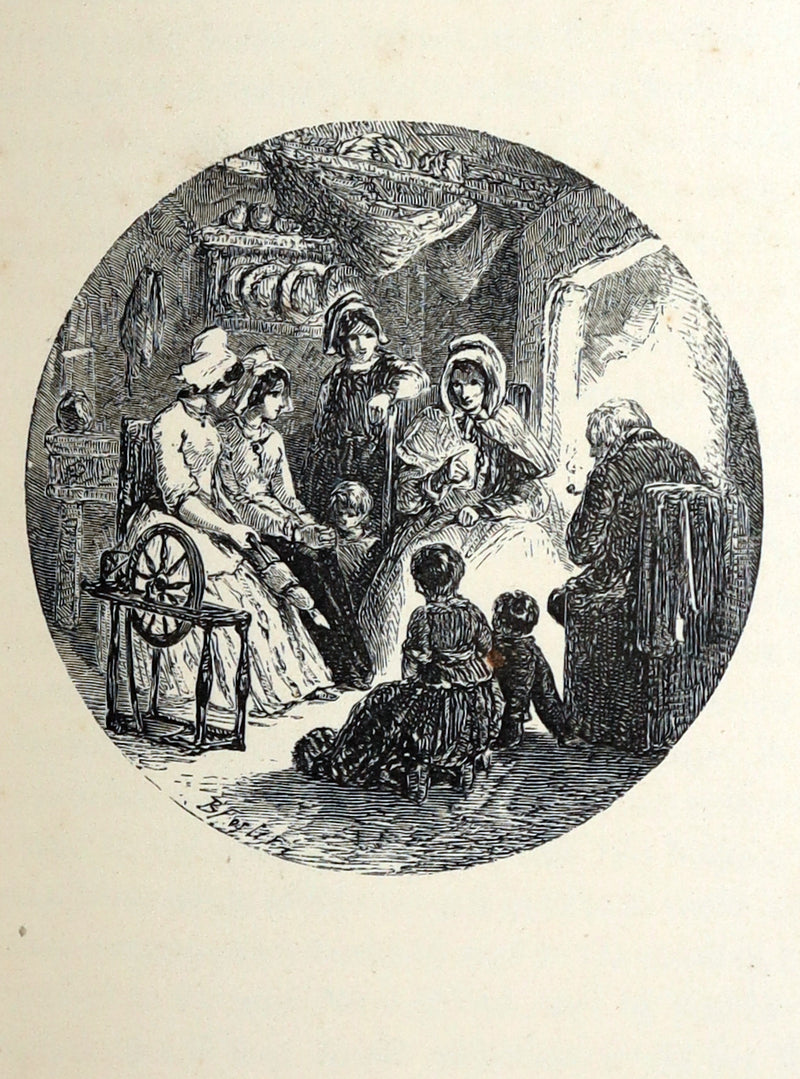 1854 Rare Victorian Book - Evangeline, A tale of Acadie by Longfellow