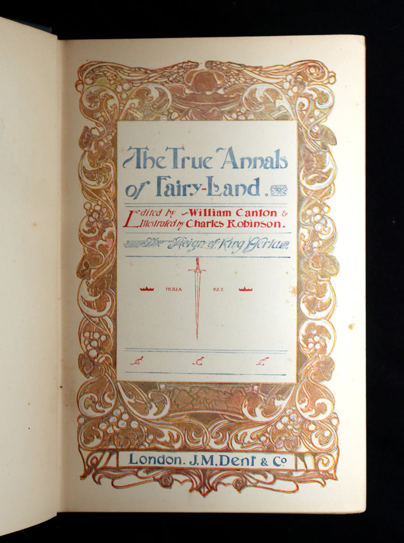 1900 Rare Book - The True Annals of Fairy-Land: The Reign of King Herla