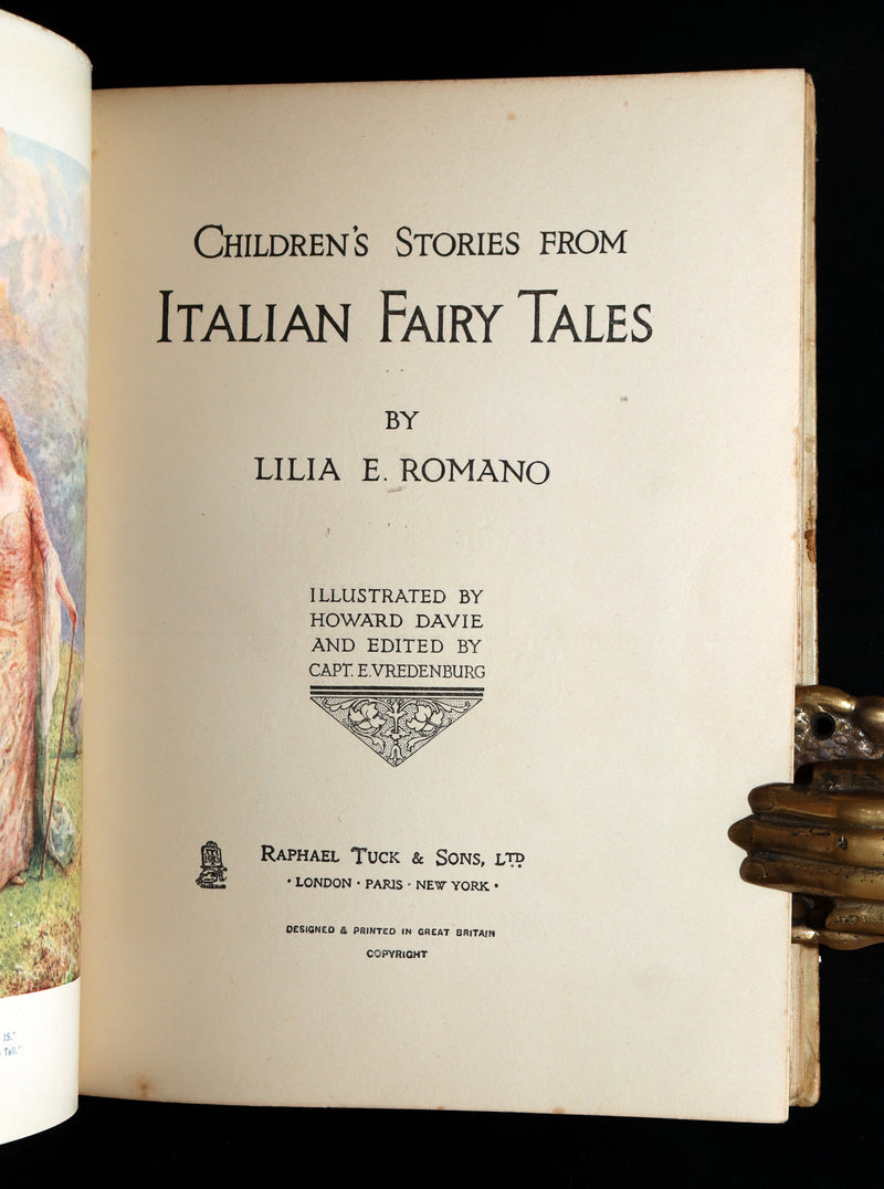 1921 Rare First Edition - Children’s Stories from Italian Fairy Tales