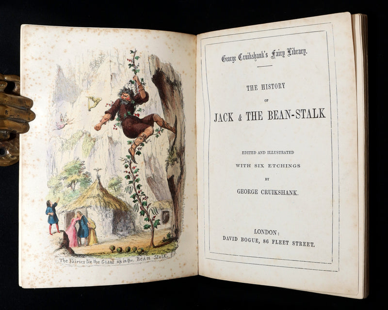 1854 Scarce First Hand-Coloured Edition - The History of Jack and the Bean-Stalk