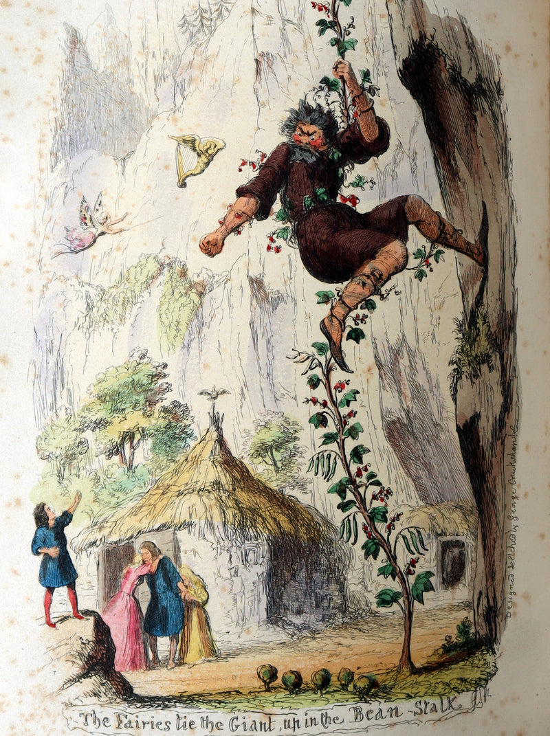 1854 Scarce First Hand-Coloured Edition - The History of Jack and the Bean-Stalk
