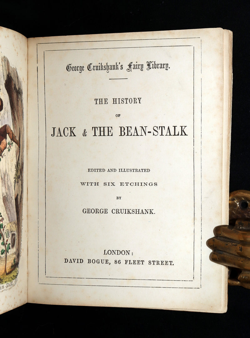 1854 Scarce First Hand-Coloured Edition - The History of Jack and the Bean-Stalk