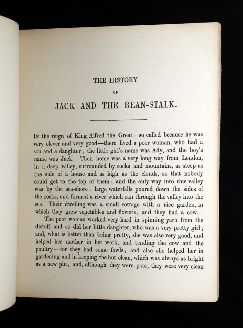 1854 Scarce First Hand-Coloured Edition - The History of Jack and the Bean-Stalk