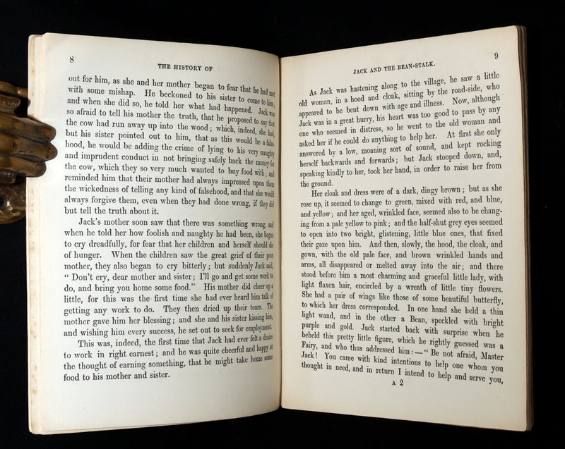 1854 Scarce First Hand-Coloured Edition - The History of Jack and the Bean-Stalk