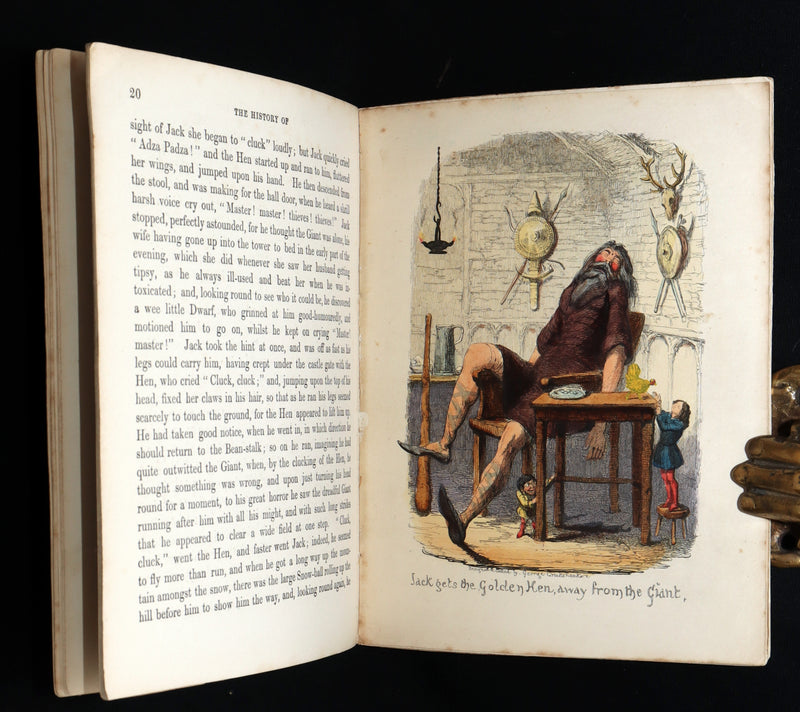 1854 Scarce First Hand-Coloured Edition - The History of Jack and the Bean-Stalk