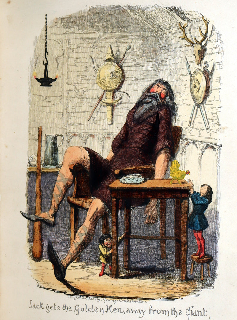 1854 Scarce First Hand-Coloured Edition - The History of Jack and the Bean-Stalk