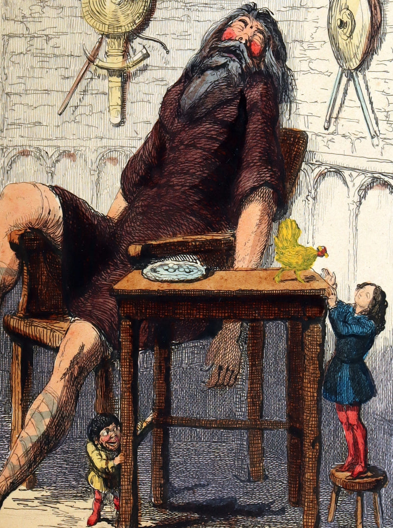 1854 Scarce First Hand-Coloured Edition - The History of Jack and the Bean-Stalk