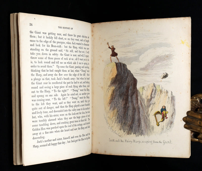 1854 Scarce First Hand-Coloured Edition - The History of Jack and the Bean-Stalk