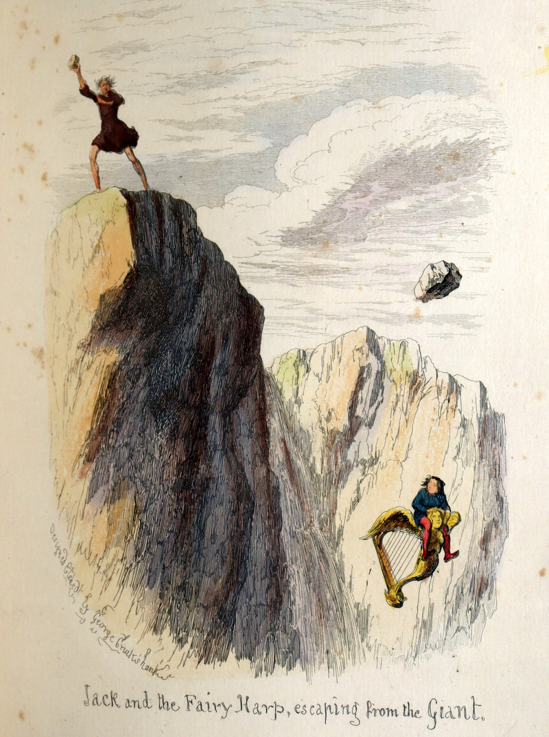 1854 Scarce First Hand-Coloured Edition - The History of Jack and the Bean-Stalk
