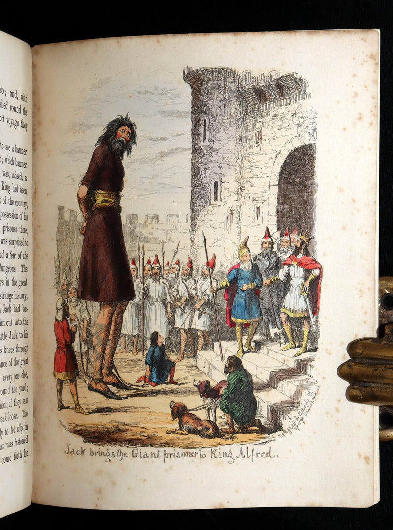 1854 Scarce First Hand-Coloured Edition - The History of Jack and the Bean-Stalk