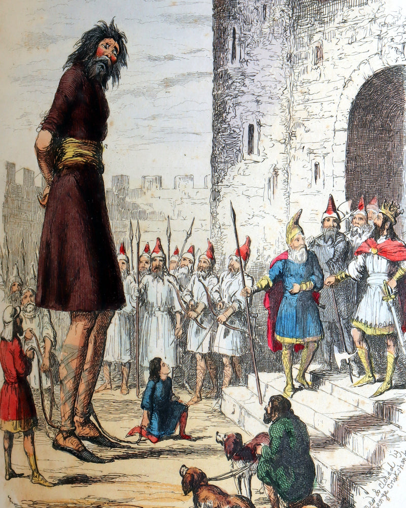 1854 Scarce First Hand-Coloured Edition - The History of Jack and the Bean-Stalk