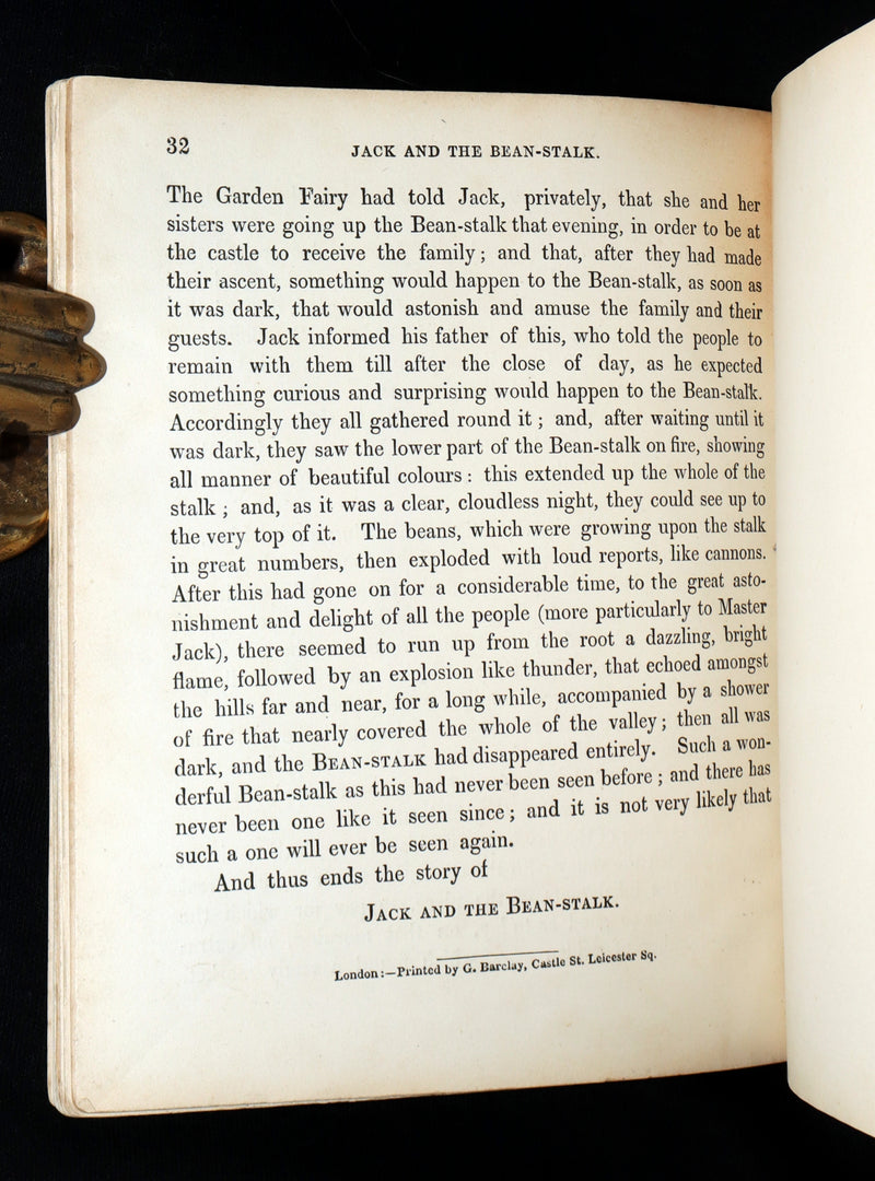 1854 Scarce First Hand-Coloured Edition - The History of Jack and the Bean-Stalk