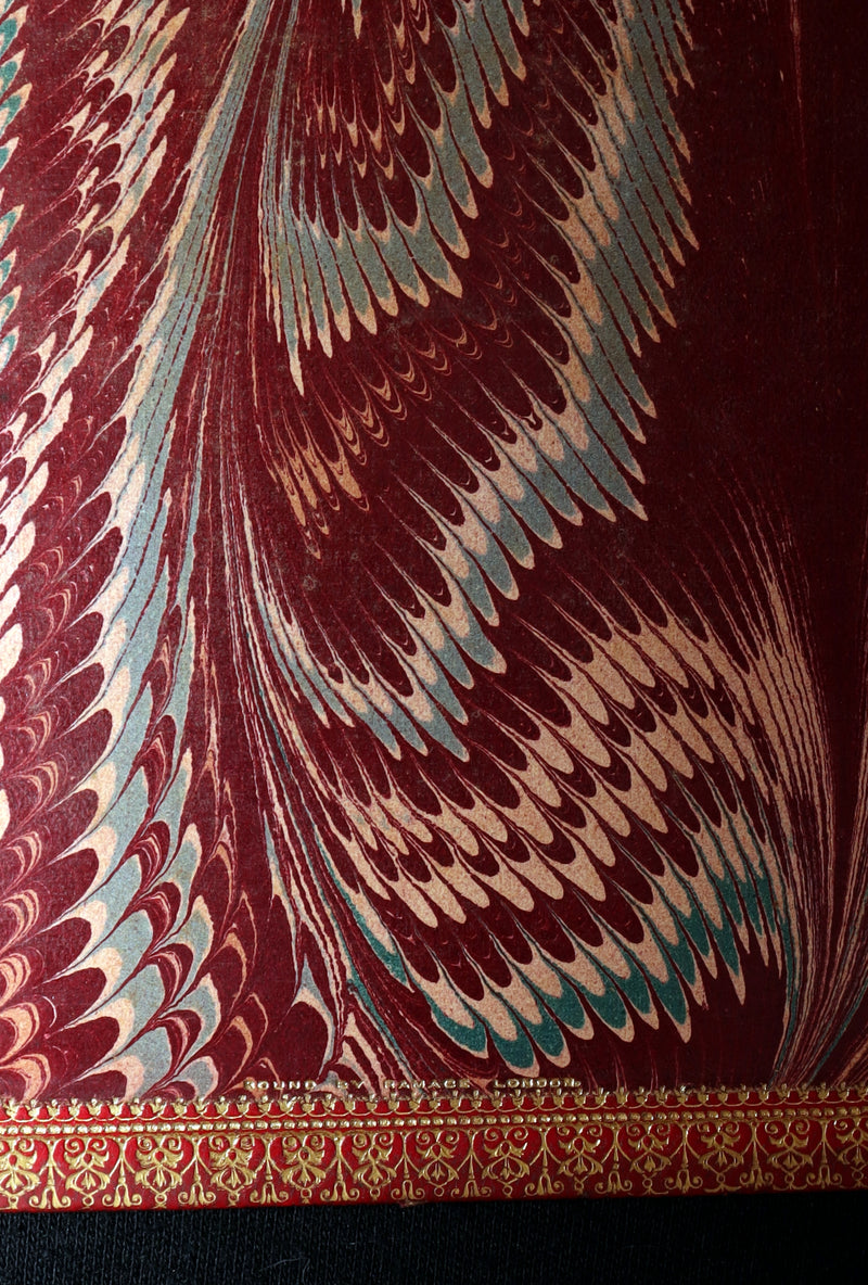 1871 Rare Book bound by Ramage - The Poetical Works of Longfellow, Illustrated