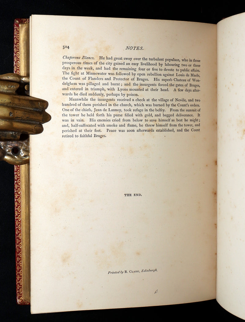 1871 Rare Book bound by Ramage - The Poetical Works of Longfellow, Illustrated