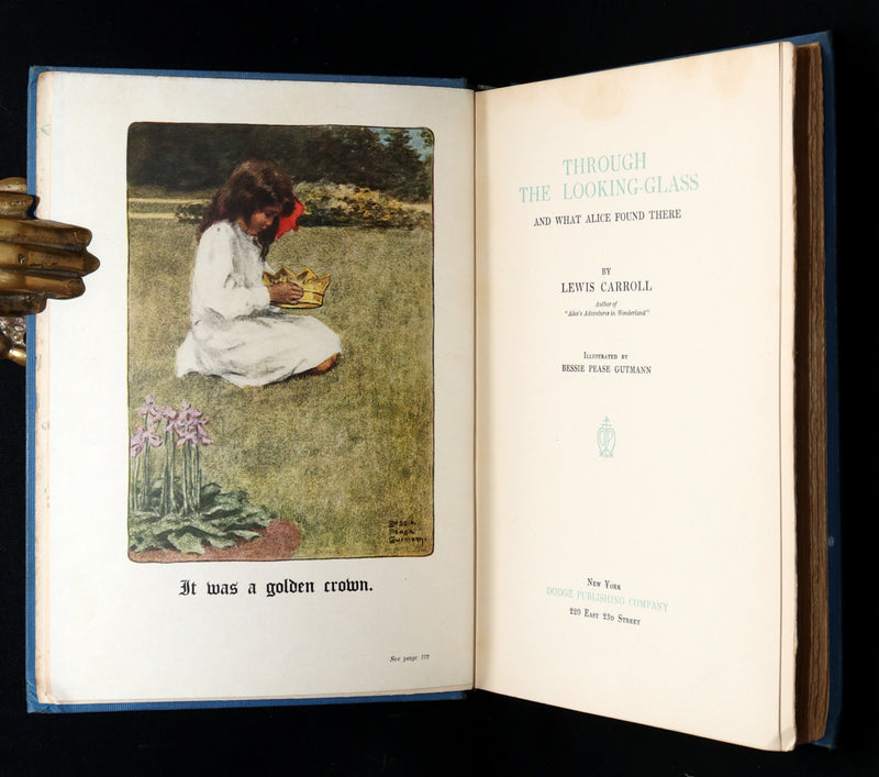 1909 Scarce Binding - Alice Through the Looking-Glass by Bessie Pease Gutmann