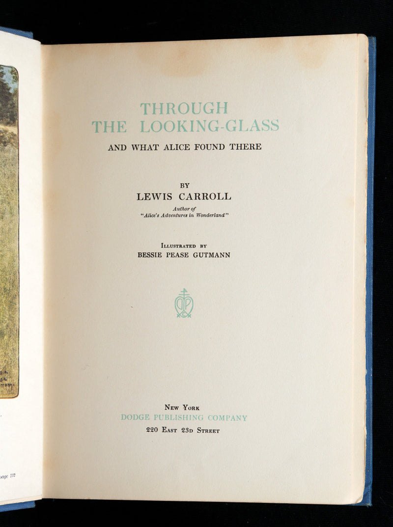 1909 Scarce Binding - Alice Through the Looking-Glass by Bessie Pease Gutmann
