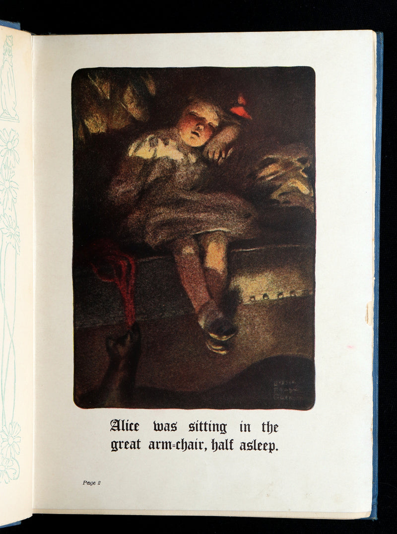 1909 Scarce Binding - Alice Through the Looking-Glass by Bessie Pease Gutmann
