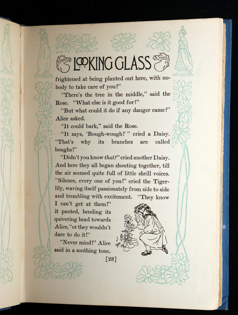 1909 Scarce Binding - Alice Through the Looking-Glass by Bessie Pease Gutmann