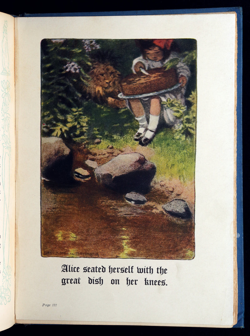 1909 Scarce Binding - Alice Through the Looking-Glass by Bessie Pease Gutmann