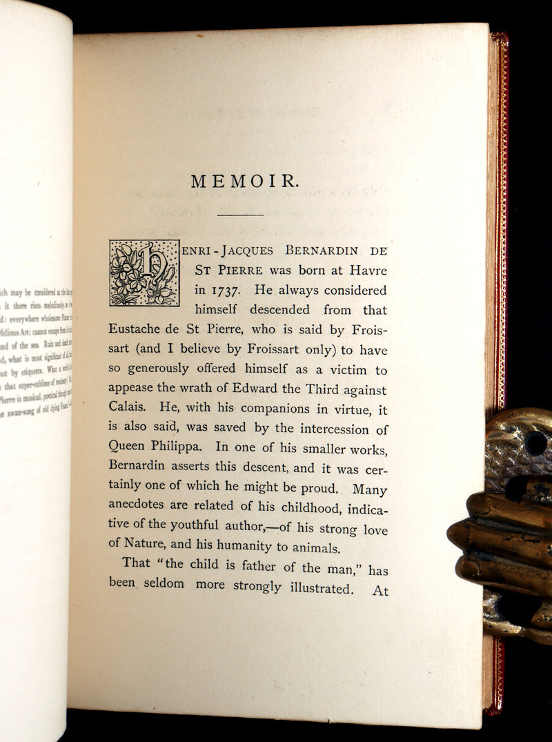 1881 Rare Limited Edition - Paul and Virginia. With a Memoir, Illustrated