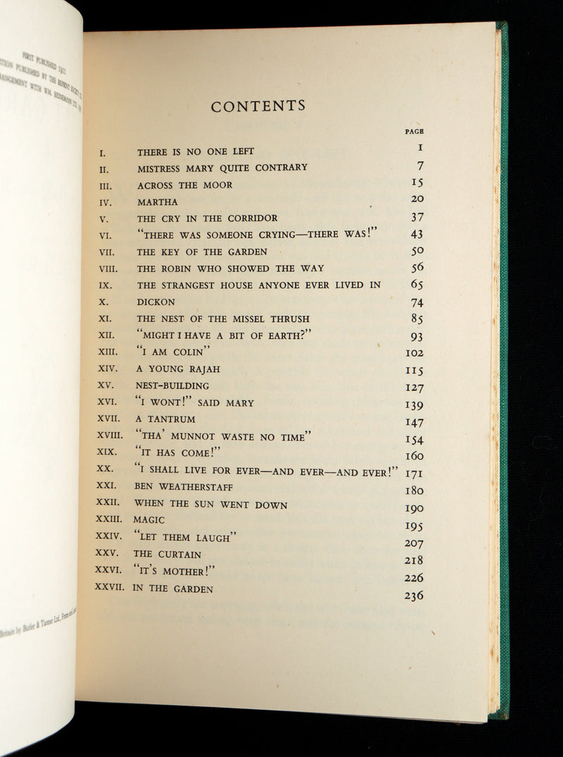 1956 First Illustrated Edition by Shepard - The Secret Garden by F.H. Burnett